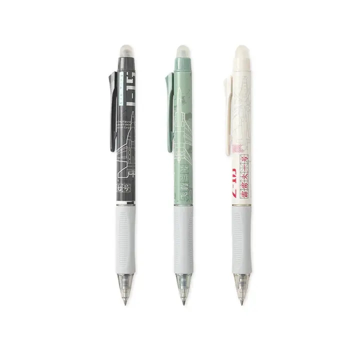 Customized OEM ODM Back to School Worksheets Stationery Friction Erasable Gel Ink Pen Eraser