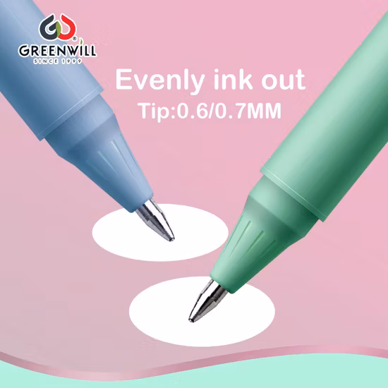 Hotsale 멋진 문구 공장 Greenwill 맞춤형 프로모션 학교 공급 Kawaii 귀여운 만화 리필 지우기 젤 펜 (KP202205)
